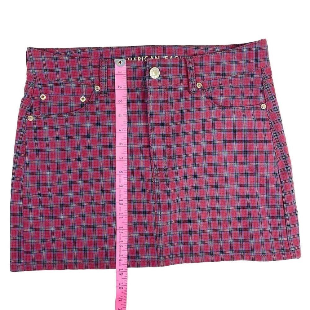 American Eagle Plaid Hi-Rise Mini Skirt Women’s Size 10 - Picture 5 of 7